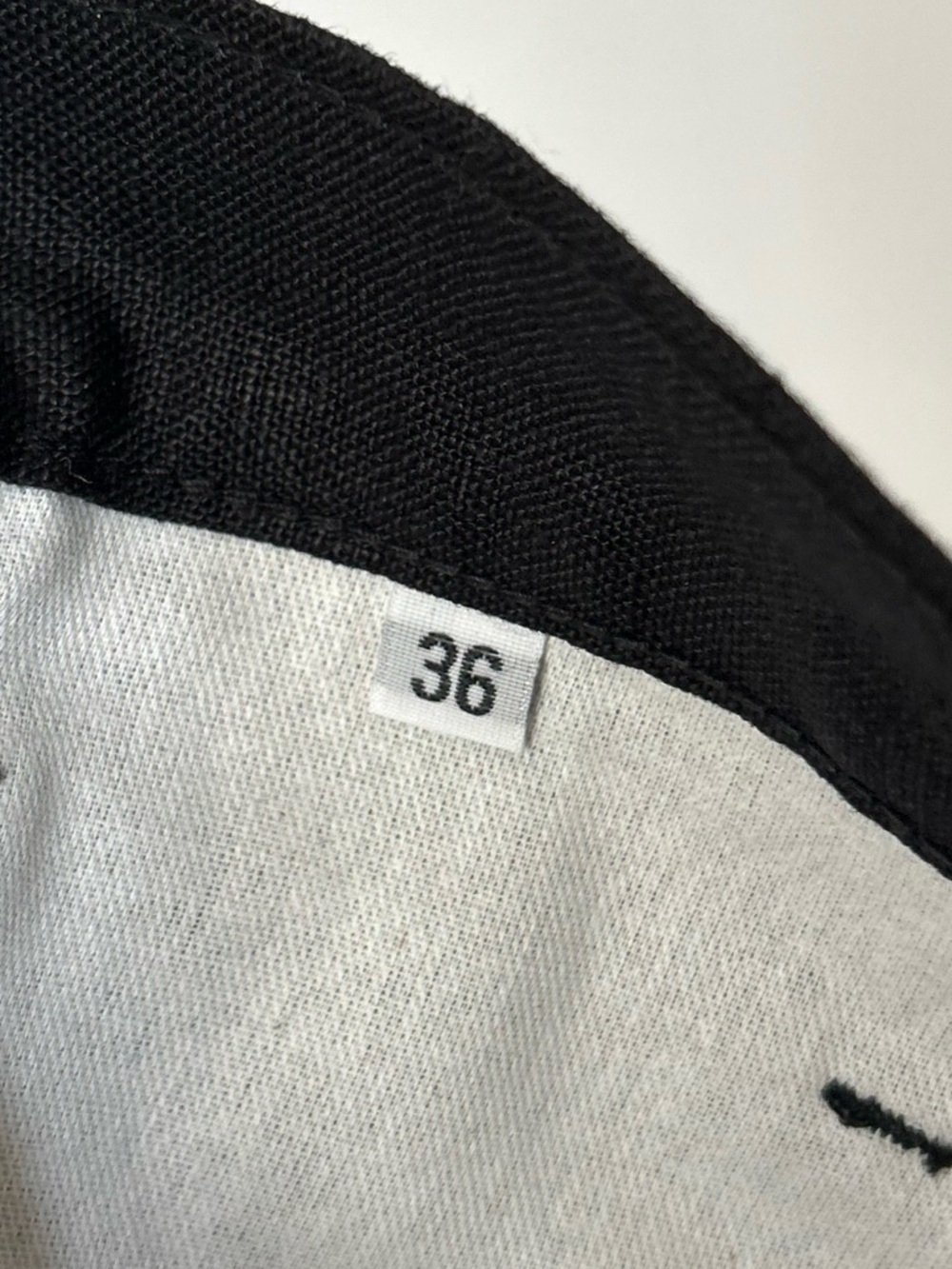 Gustin Straight Linen Pants Black 36 - Picture 8 of 8